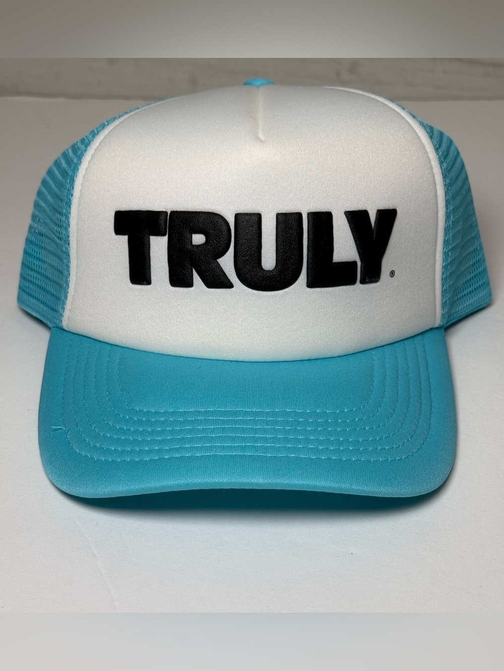 TRULY Hard Seltzer Aqua Mesh Trucker Hat - New